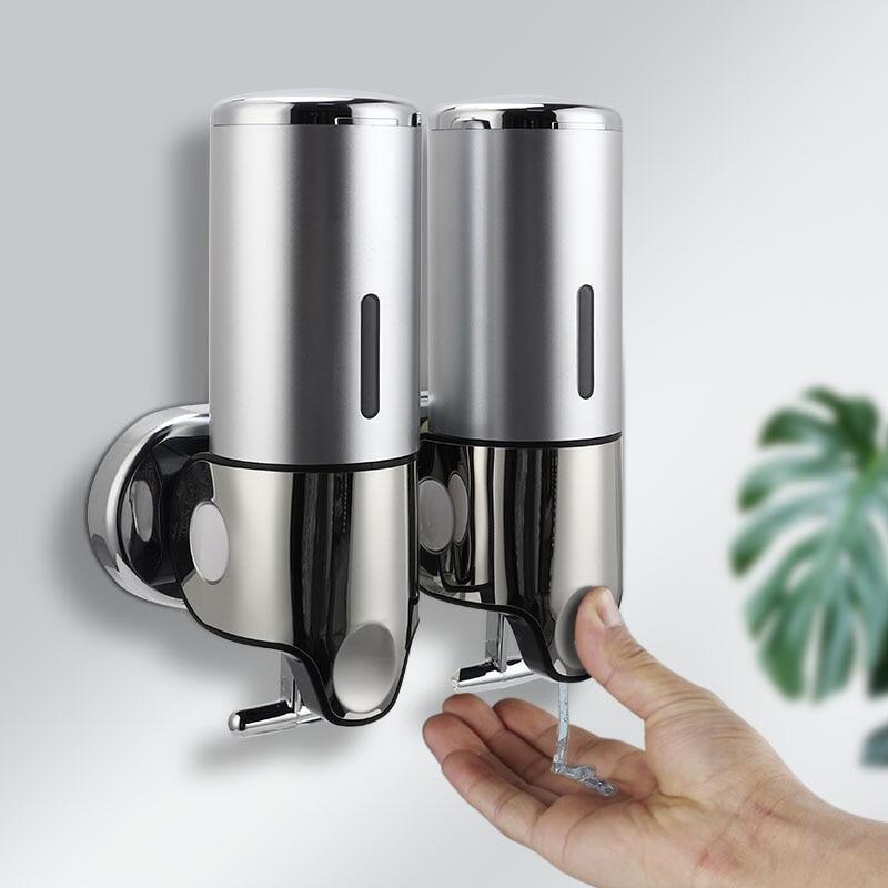 Keyohome 500ml Wall Mounted Soap Dispenser Shower Gel Dispensers Shampoo Container Pump Hotel Bathroom Soap Bottle Kitchen Tools