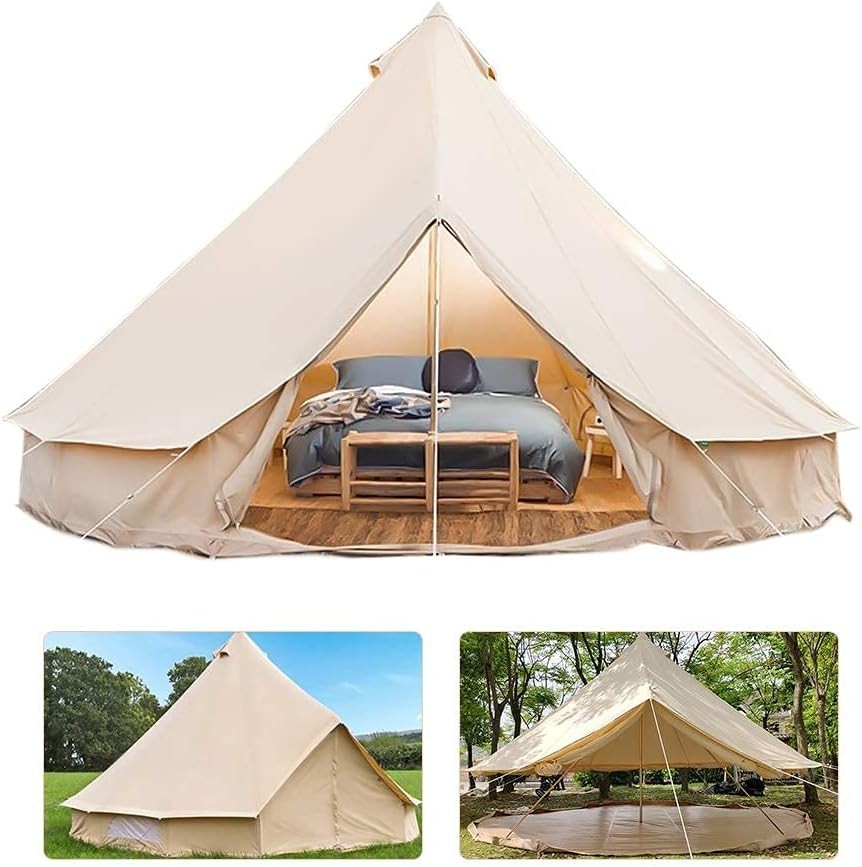 Winter Ice Fishing Tents for 3-4 People, 3 Layers of Thickening Warm and Winter Tents, Outdoor Fishing Cotton Tents, Camping Tents